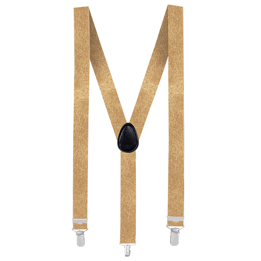 Hosenträger Gold – Basic Y-Form verstellbar für Herren & Damen, Karneval Party 2