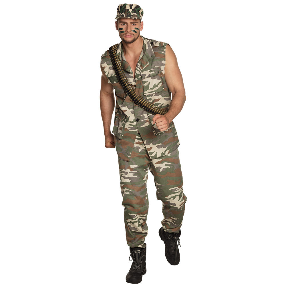 Patronengurt 160 cm – Munition Gürtel für Soldat, Rambo & Army Kostüm Karneval 4
