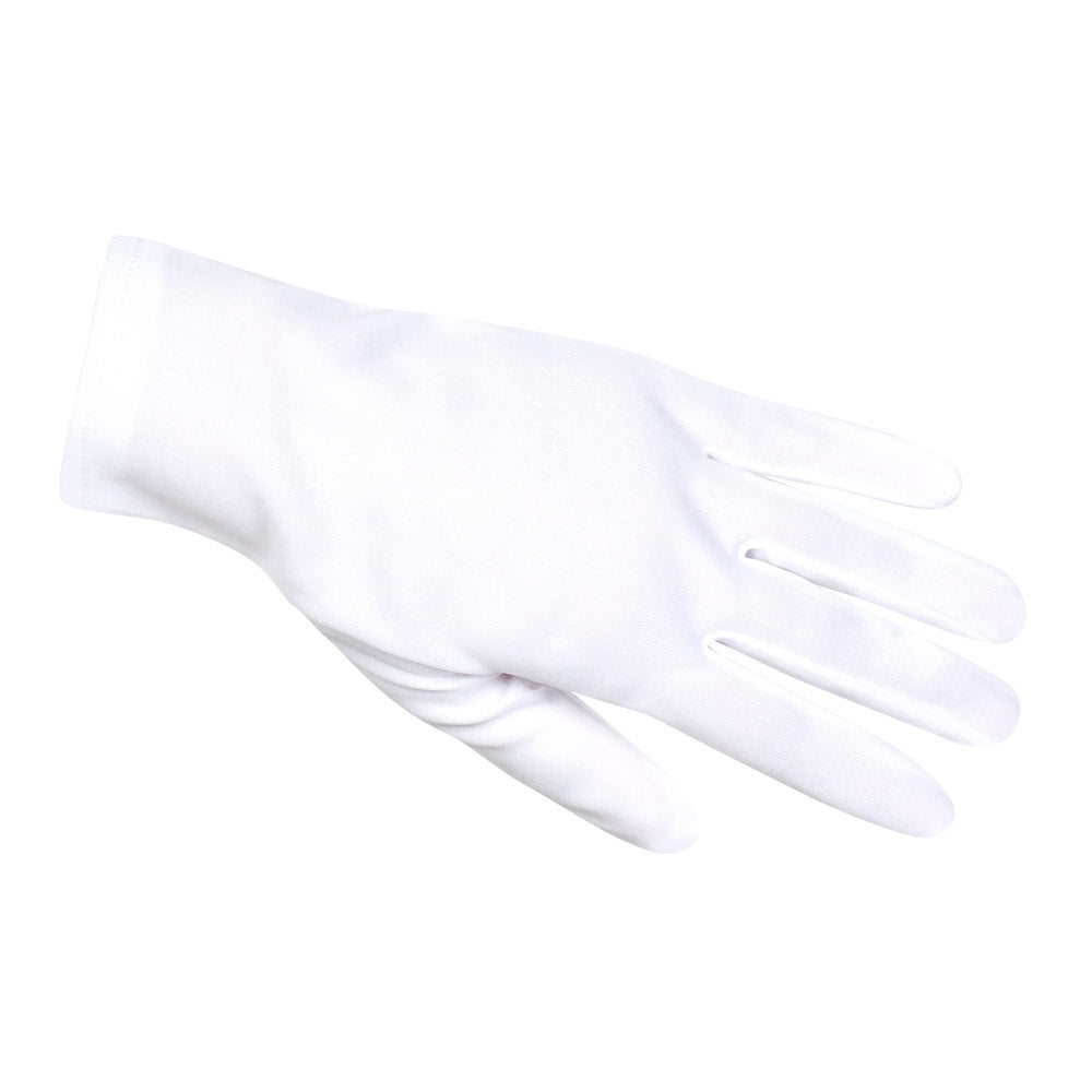 Handschuhe weiß – Basic Kurz-Handschuhe bis Handgelenk für Kostüm, Party & Karneval 3