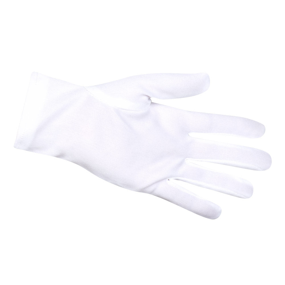 Handschuhe weiß – Basic Kurz-Handschuhe bis Handgelenk für Kostüm, Party & Karneval 4