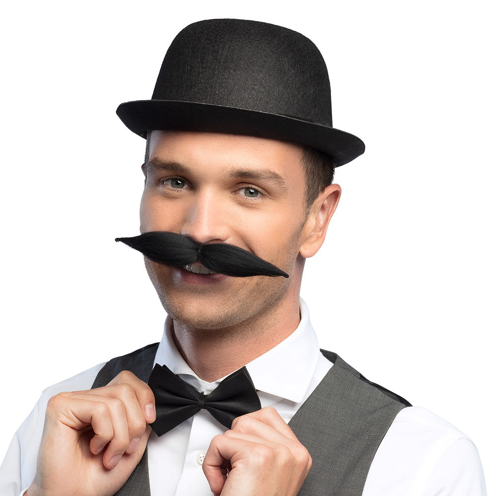 Derby bowler hat – a classic black hat for gentlemen's costumes, carnivals &amp; theatre. 7