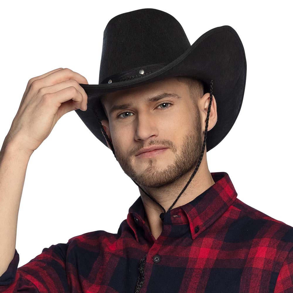 Wichita black cowboy hat – Wild West hat for cowboy costume &amp; carnival 3