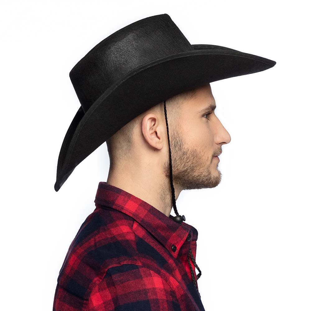 Wichita black cowboy hat – Wild West hat for cowboy costume &amp; carnival 4