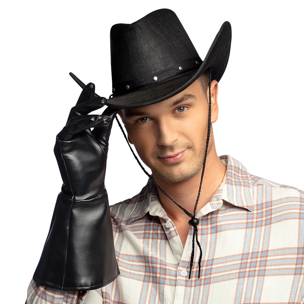 Wichita black cowboy hat – Wild West hat for cowboy costume &amp; carnival 8
