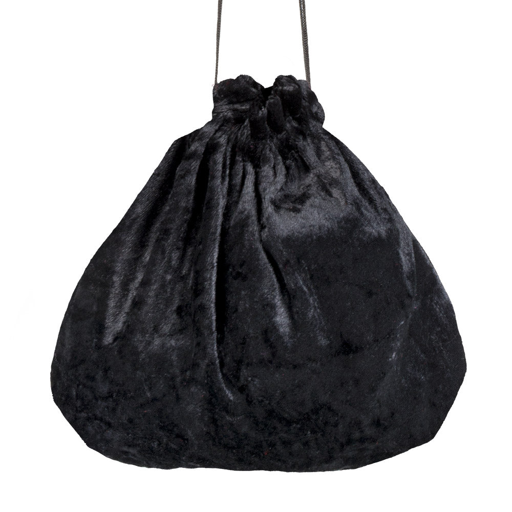 Black bag 24x25 cm – Costume accessory bag for carnival, theatre &amp; theme parties 2