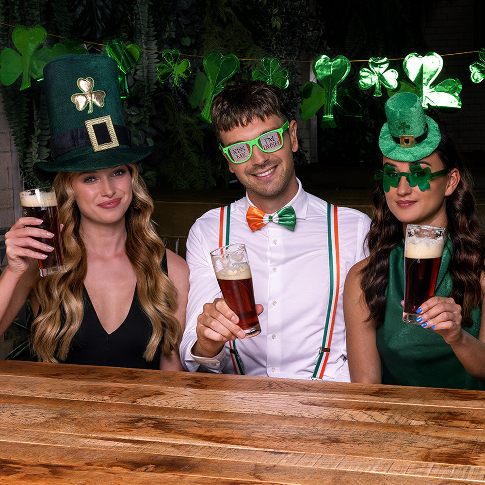 Diadem Shamrock – Mini green top hat with clover leaf for St. Patrick's Day 4