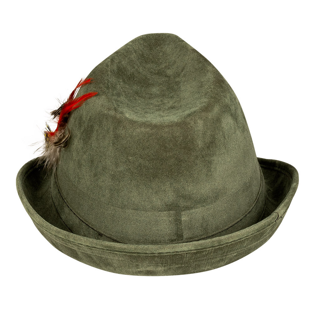 Jagdmeister hat – Green traditional hat with feather, accessory for Oktoberfest 4