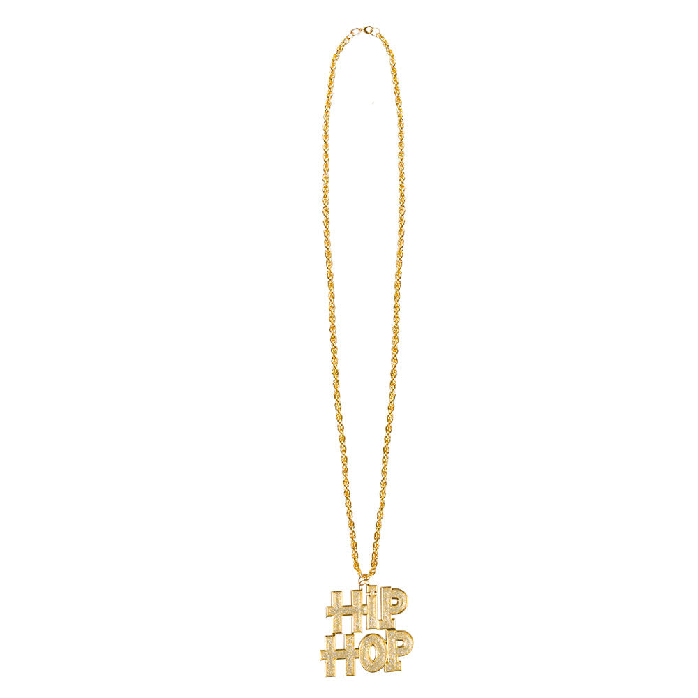 Hip Hop Gold Necklace – Costume Jewelry Necklace for Carnival &amp; Theme Parties 2