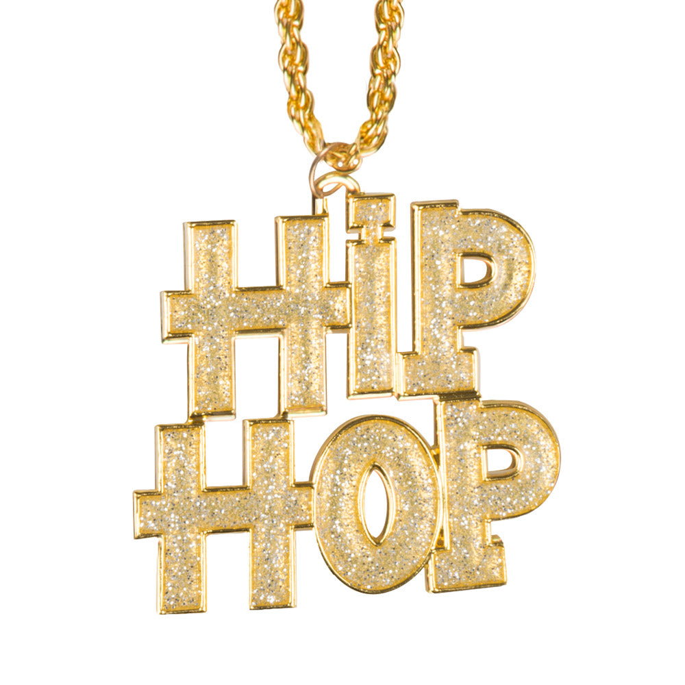 Hip Hop Gold Necklace – Costume Jewelry Necklace for Carnival &amp; Theme Parties 3