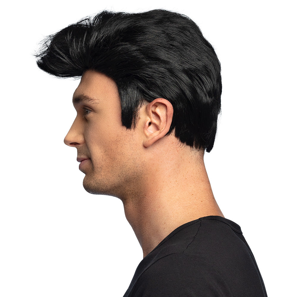 Perücke Danny schwarz – 50er Jahre Rockabilly Elvis Kostüm 2