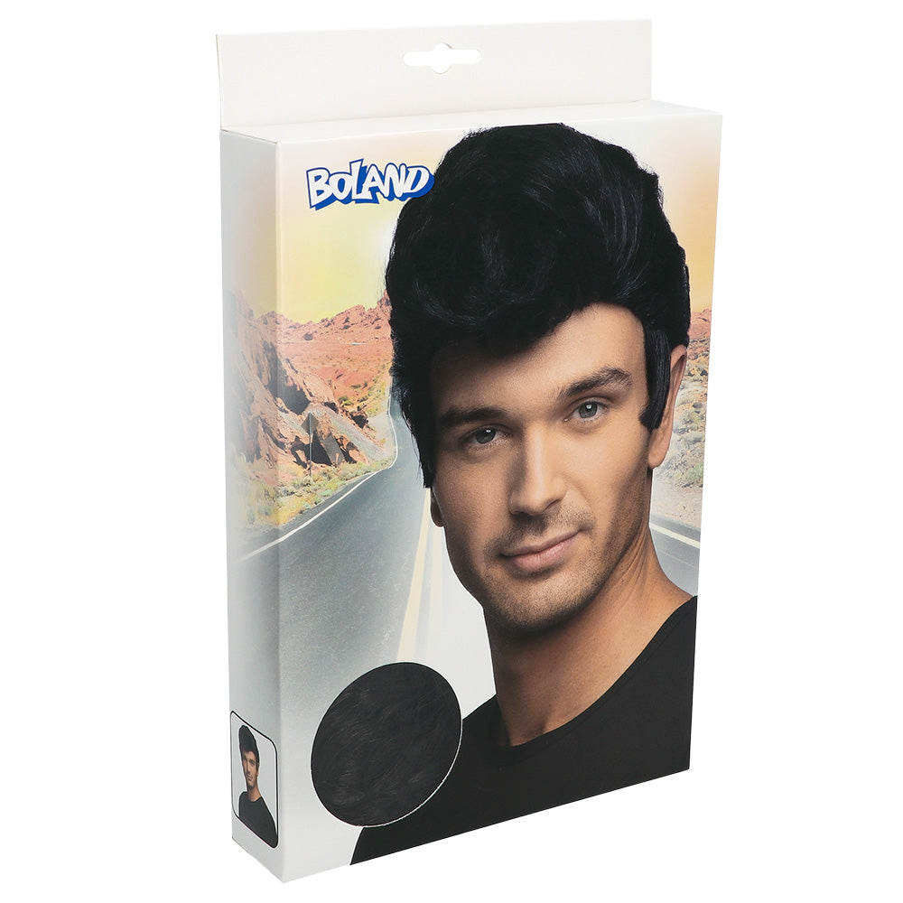 Perücke Danny schwarz – 50er Jahre Rockabilly Elvis Kostüm 4