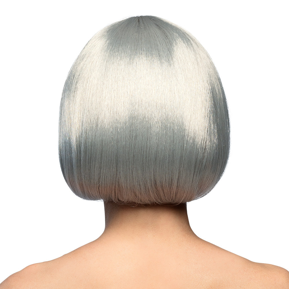 Cabaret wig, silver-grey – bob with bangs for show &amp; costume 3