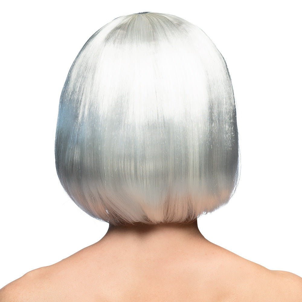 Cabaret white wig – short bob with bangs for women, carnival &amp; party 3