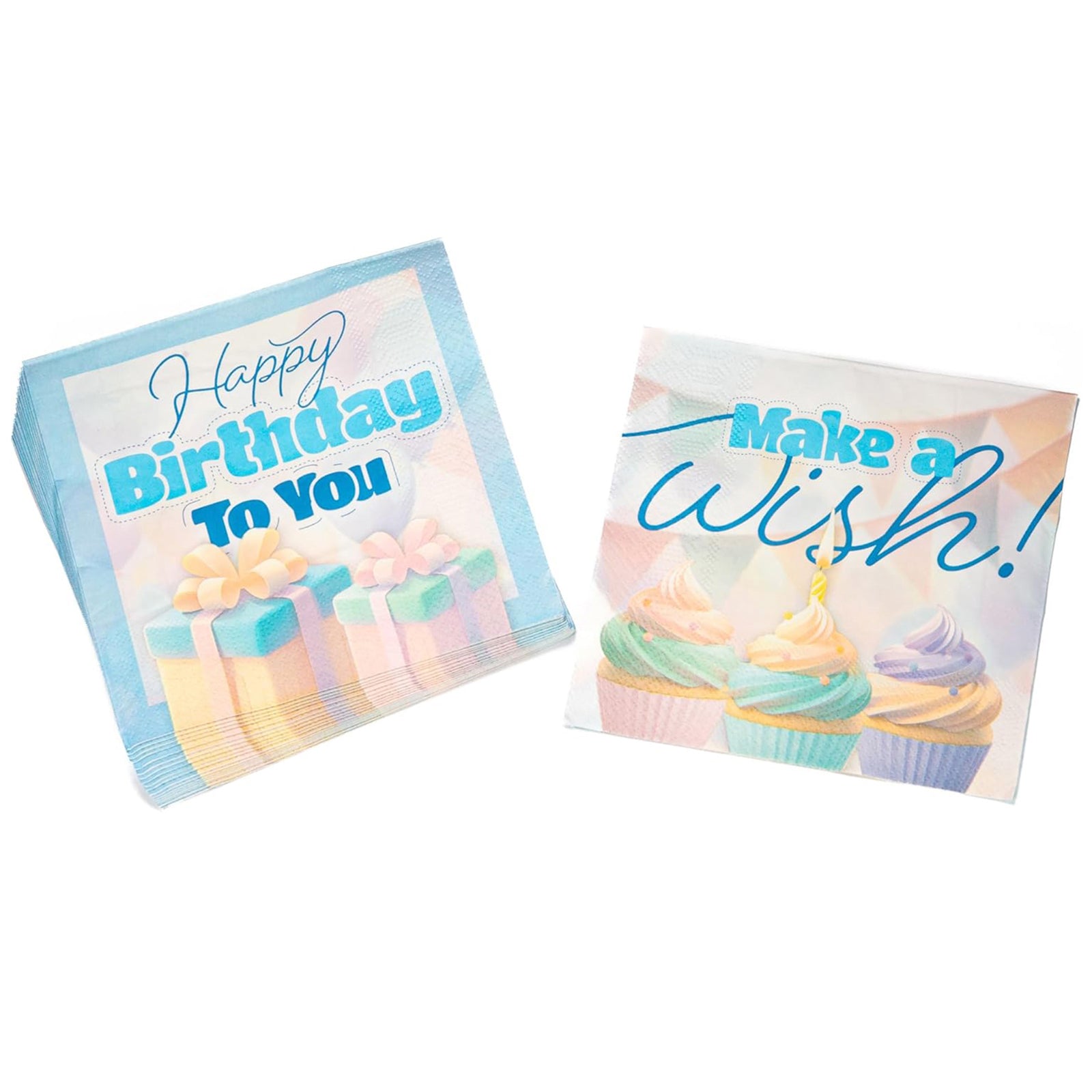 Happy Birthday Pastel Napkins 3-ply 20s 8