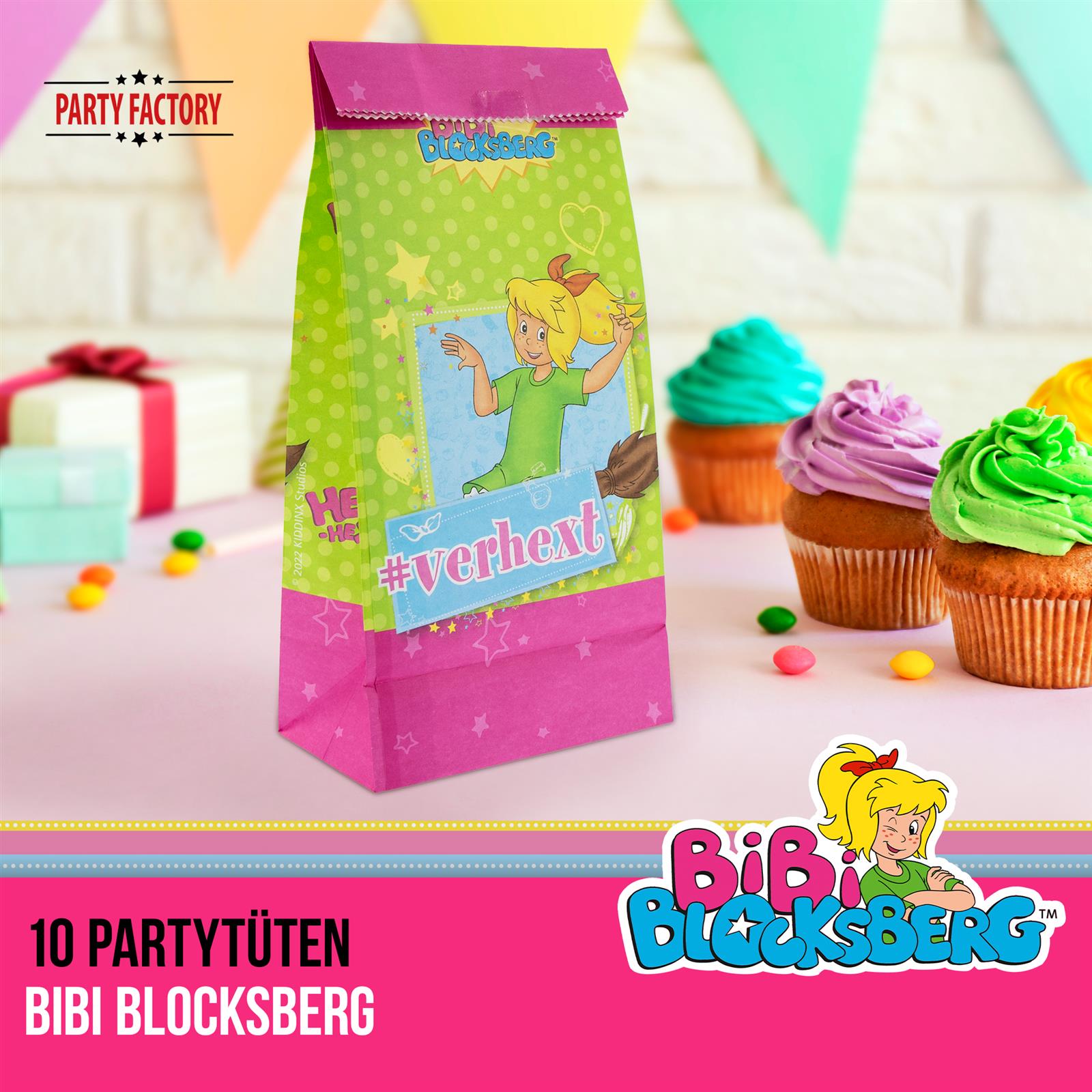 Bibi Blocksberg Party-Tüte Papier inkl. Sticker 10 Stk. 11