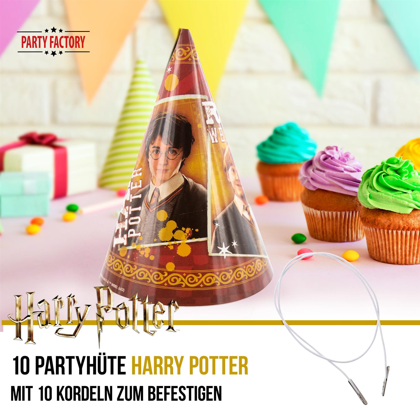 Harry Potter Partyhüte 10 Stück 2