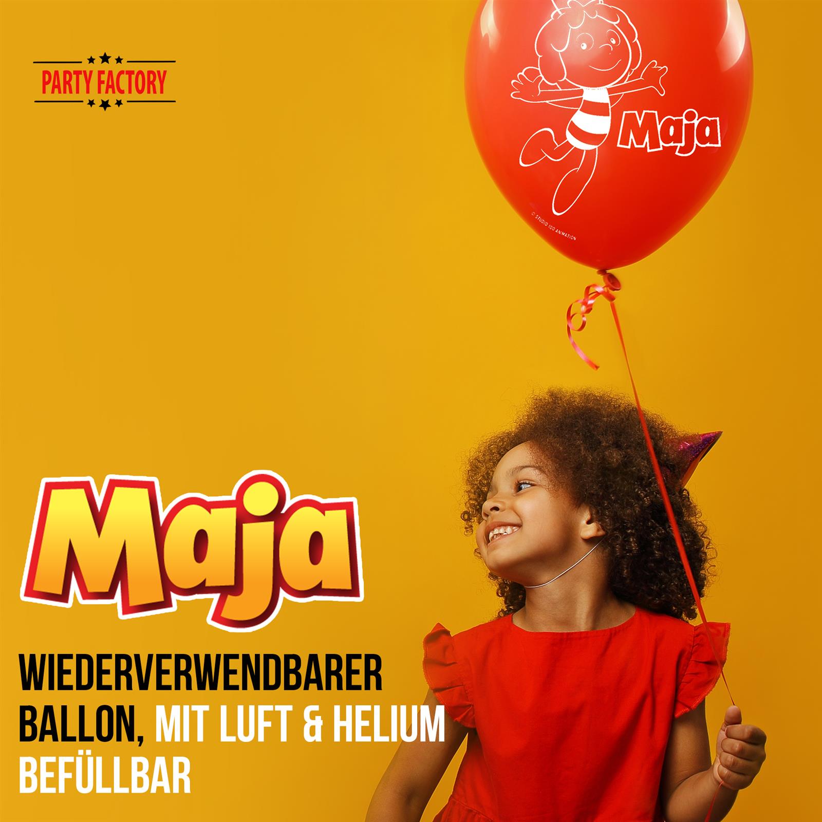 Maya the Bee Latex Balloons Set 25 cm 10 pcs. 2