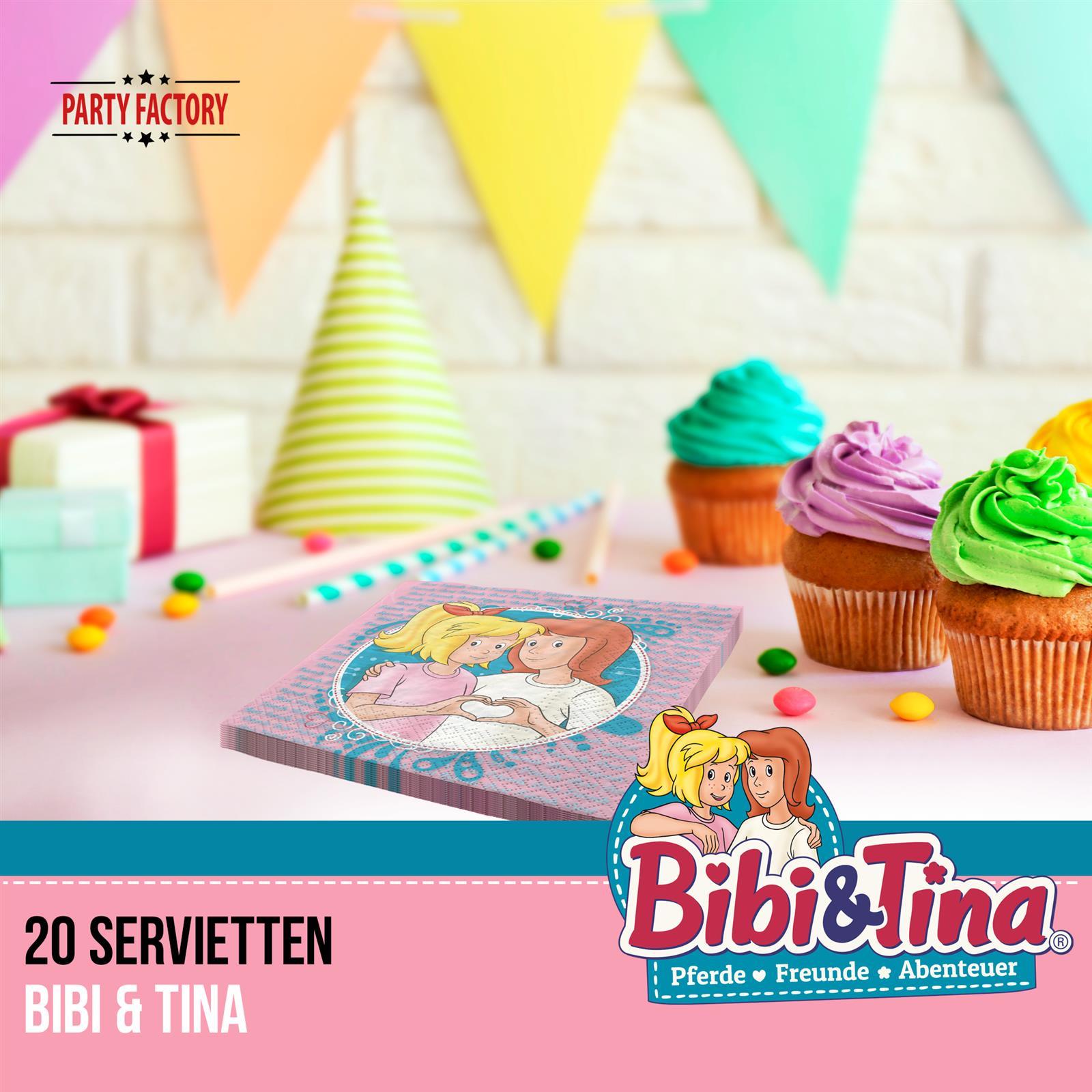Bibi & Tina Servietten 33x33 cm 20er-Pack 3-lagig 2