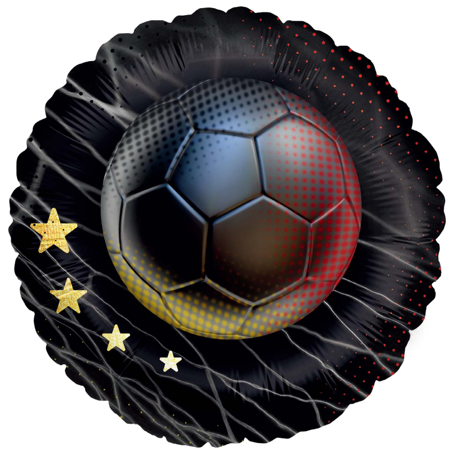 Fußball WM Folienballon Rund Deutschland 4 Sterne ⌀45 cm EM Party Deko 8