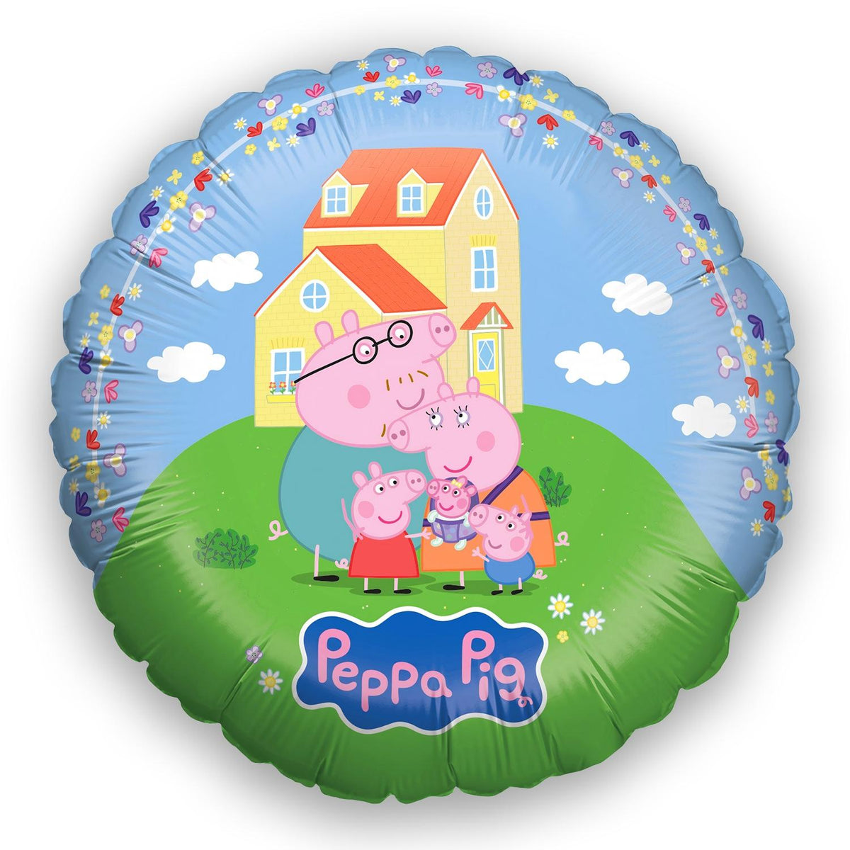 Peppa Pig Folienballon rund ⌀ 45 cm Familie Wutz 2