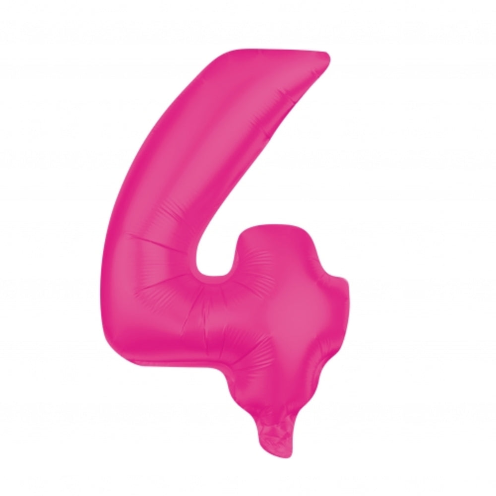Folienballons Zahlenballon 85 cm Zahl 0-9 neon pink 15