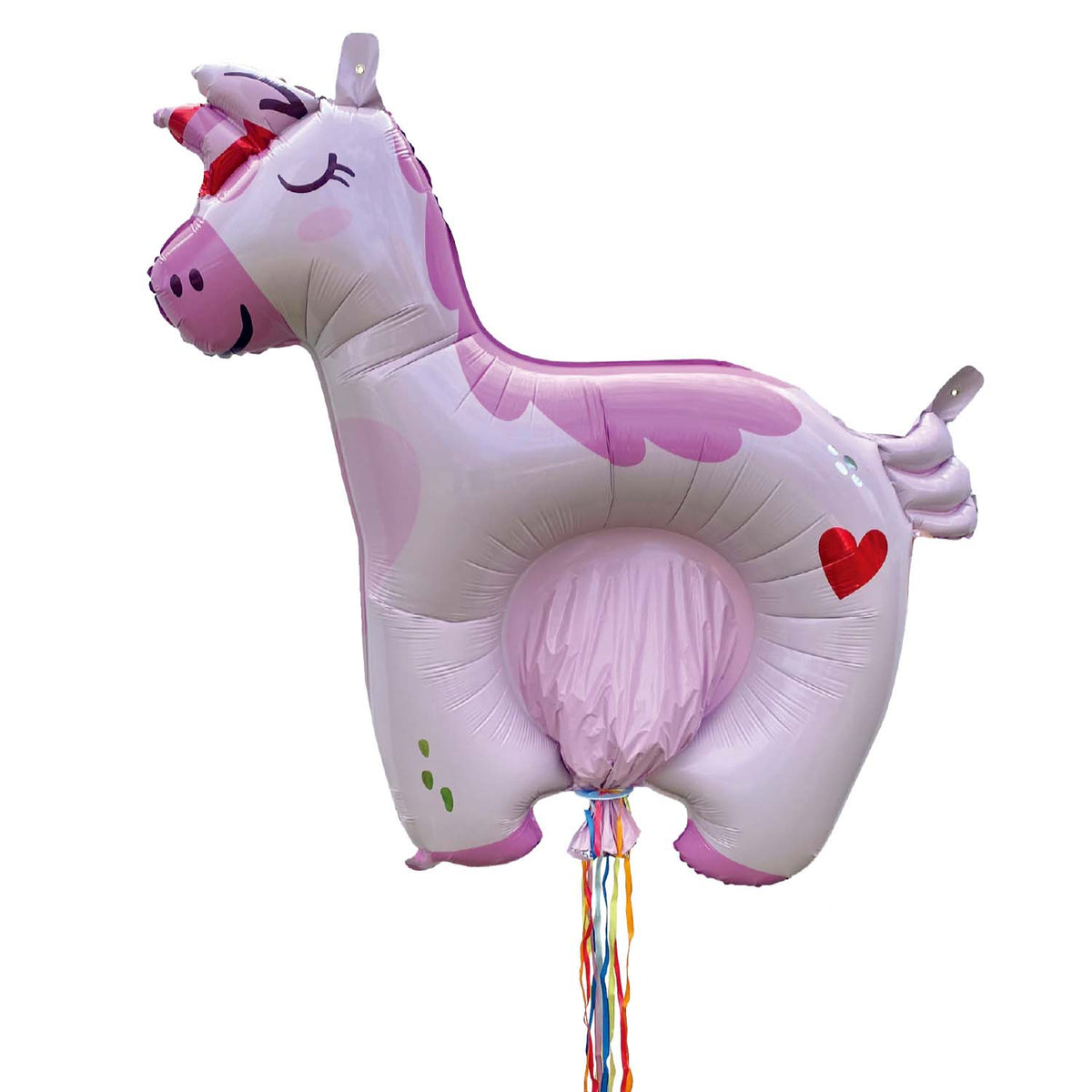 Zieh-Pinata Einhorn aufblasbar Luft Folie 97×100 cm 8
