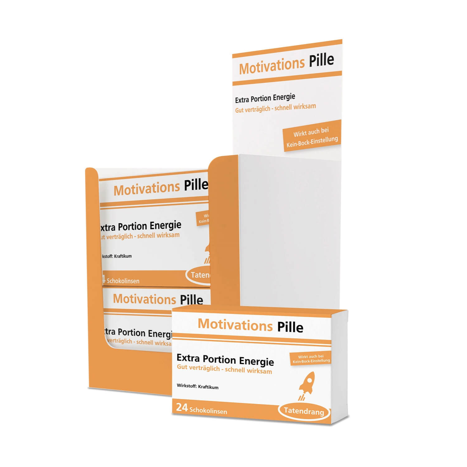Scherztabletten Motivations Pille 22g - Mindestabnahme 24er Display 3