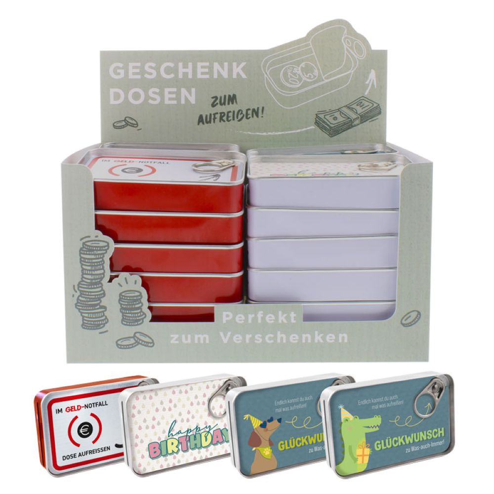 Fischdosen Geburtstag im 24er Display 1