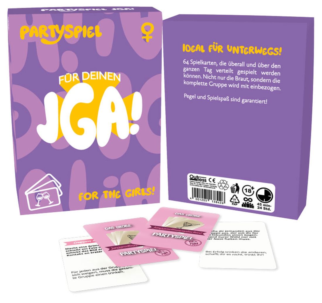 JGA-Spiel für Frauen Juggesellinnenabschied Kartenspiel für unbegrenzte Anzahl der Spieler 1