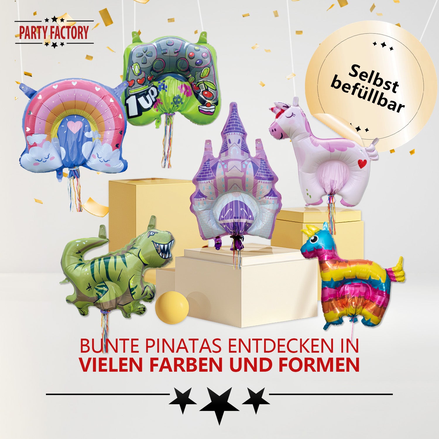 Pull-string Piñata Donkey Inflatable Air Foil 103x100 cm 14