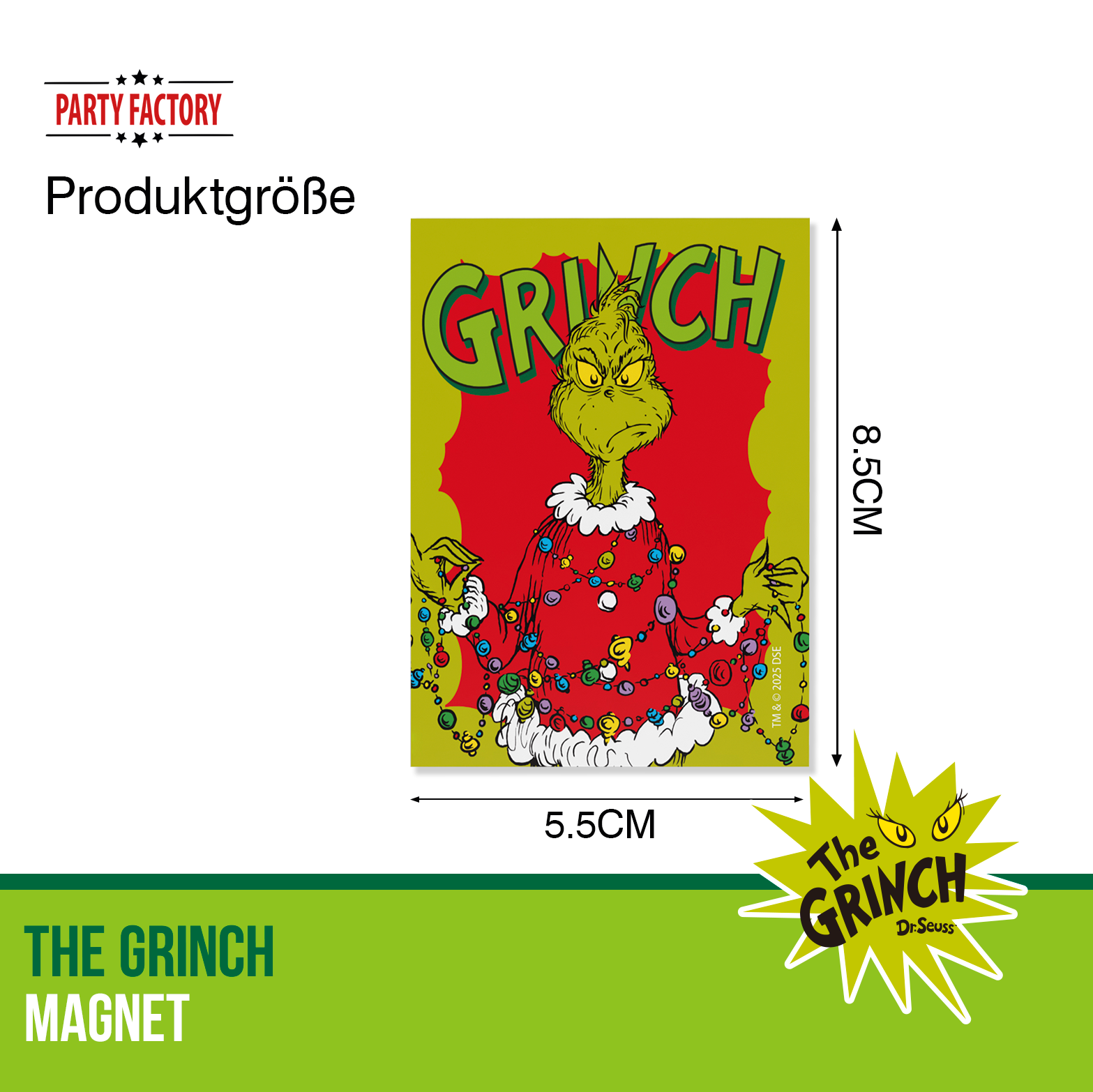 The Grinch Magnet grün – Kühlschrankmagnet mit Weihnachtsmotiv 3
