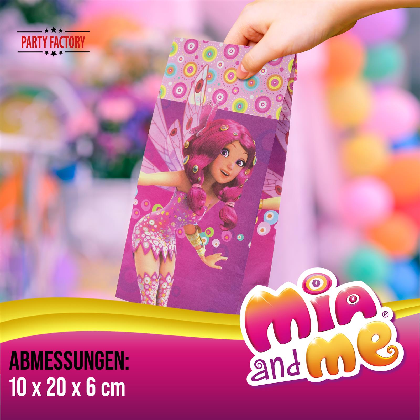 Mia and Me Party-Tüte Papier inkl. Sticker 10 Stk. 12