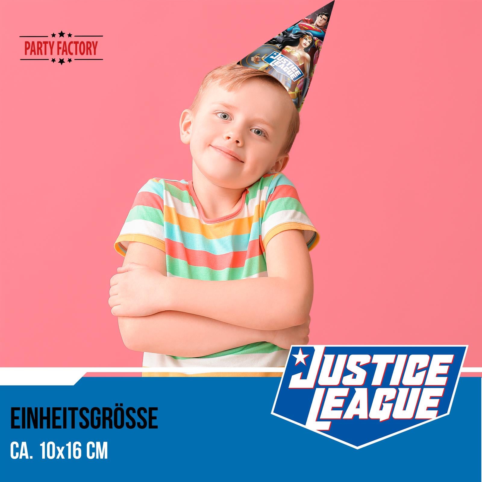 Justice League Partyhüte 10 Stück 3