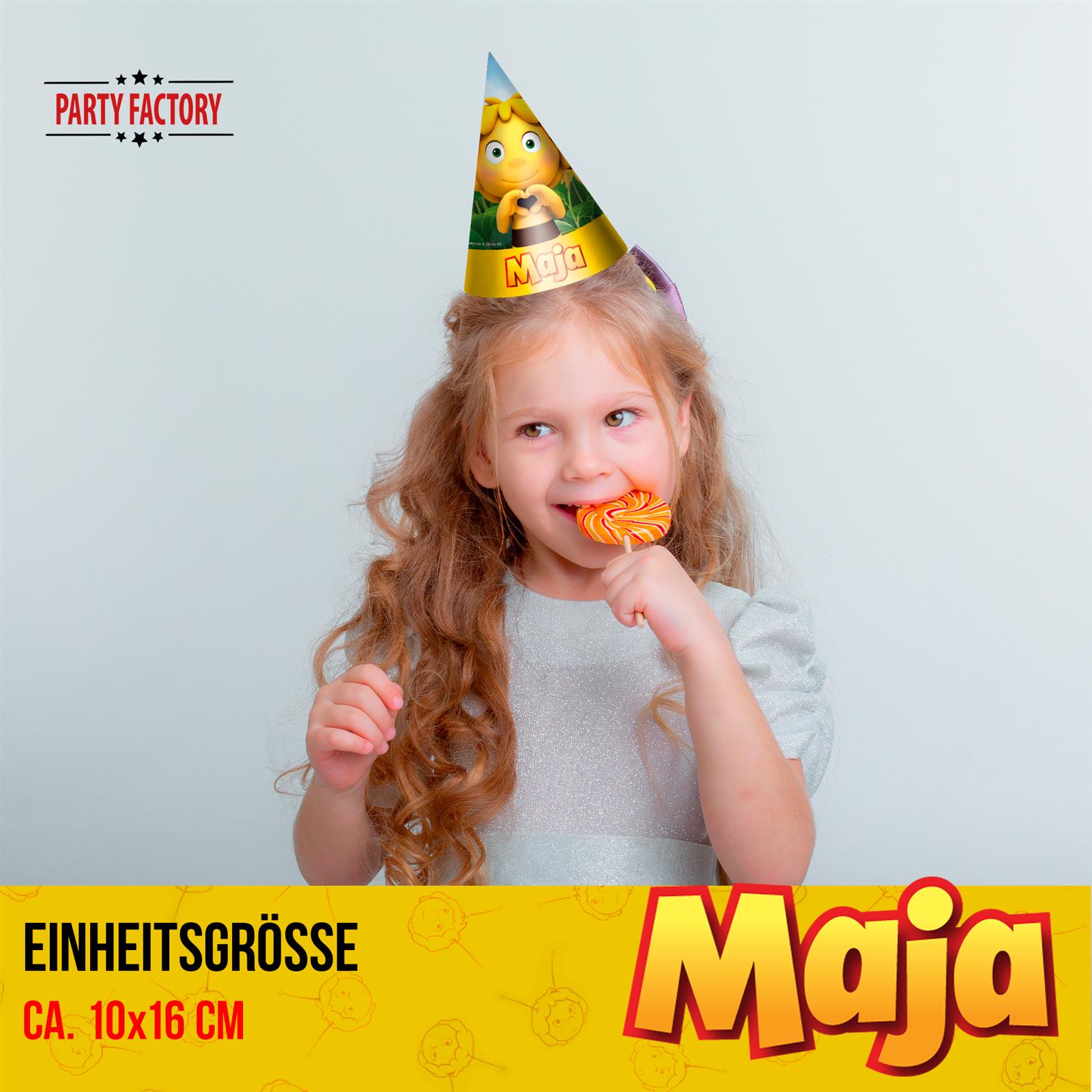 Biene Maja Partyhüte 10 Stück 3