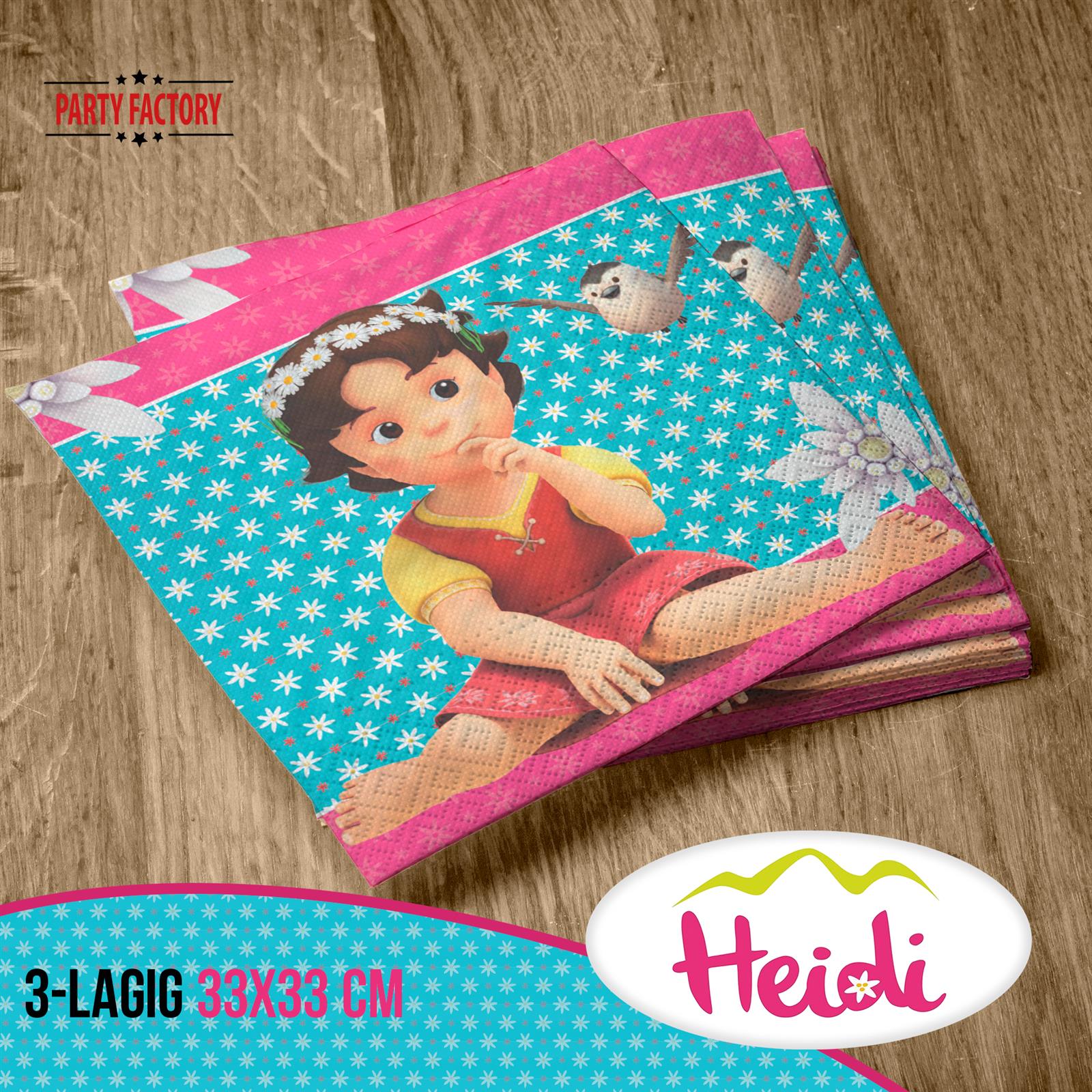 Heidi Servietten 33x33 cm 20er-Pack 3