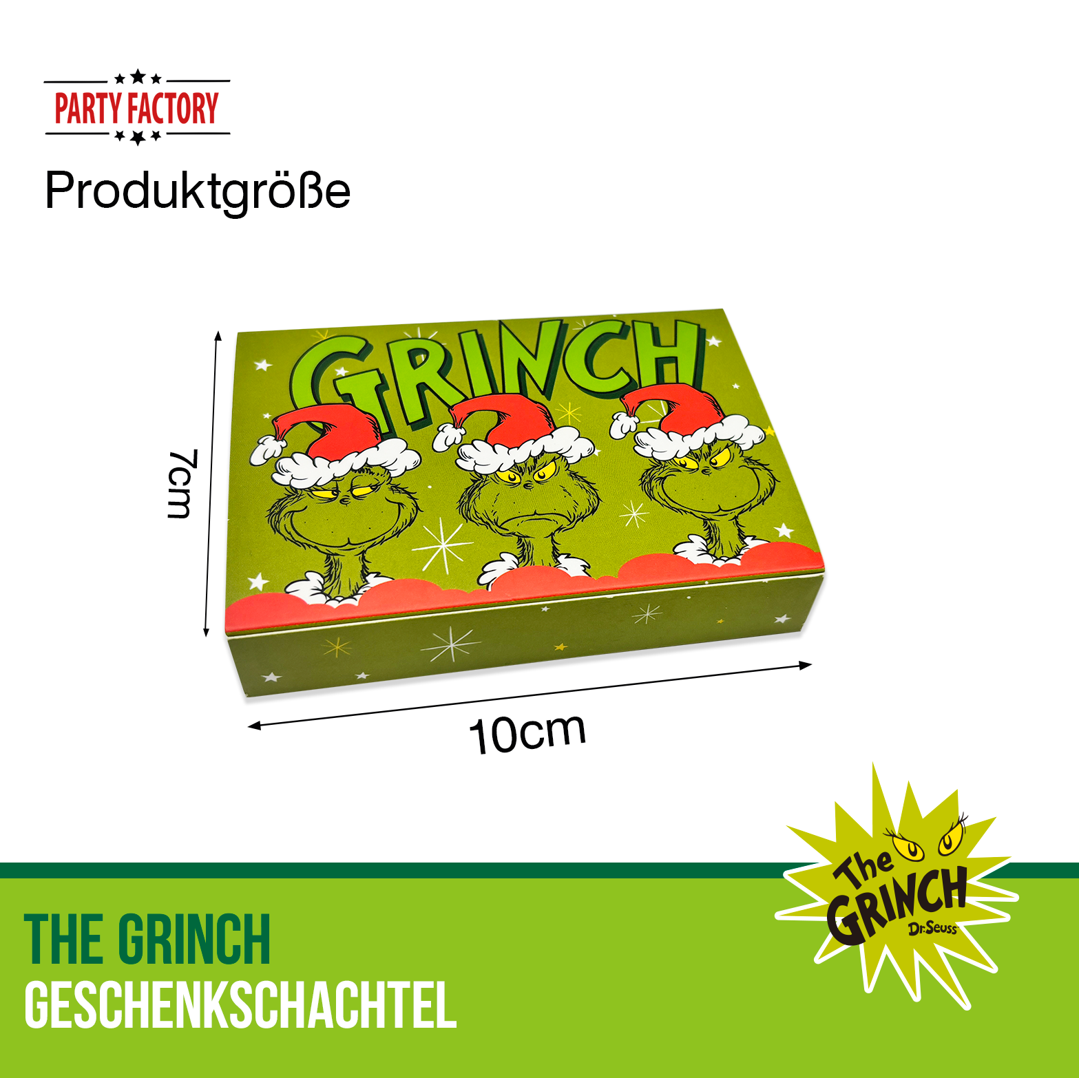The Grinch Geschenkschachtel Motiv 2 – Geschenkbox Weihnachten, Geschenkverpackung Party 3