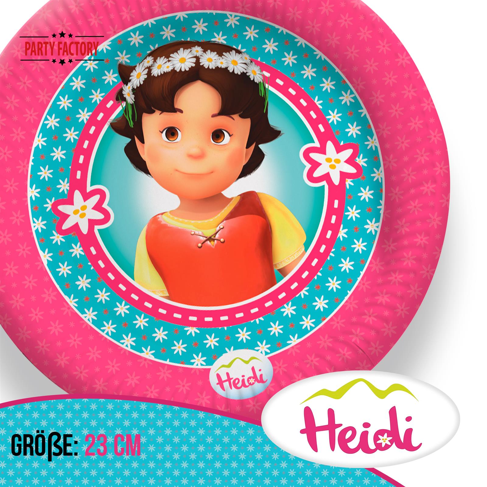 Heidi Papp-Teller 23 cm 10 Stück 3