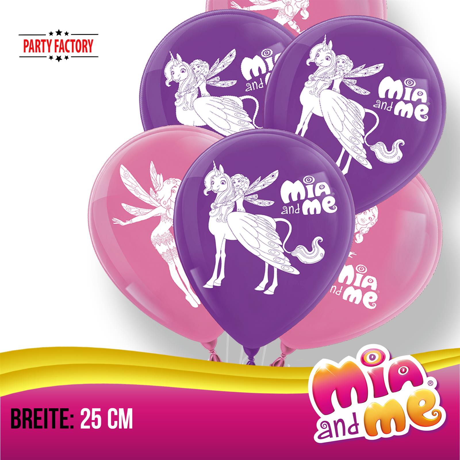 Mia and Me Latex Balloons Set 25 cm 10 pcs. 3