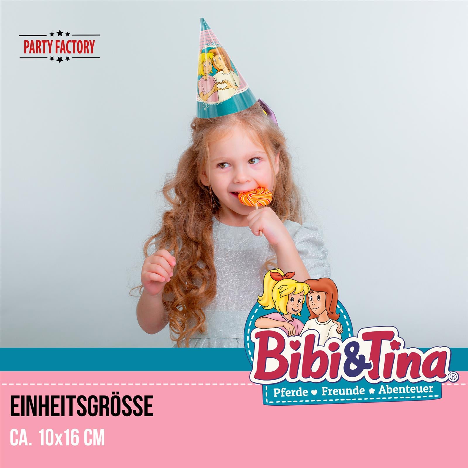 Bibi & Tina Partyhüte 10 Stück 3