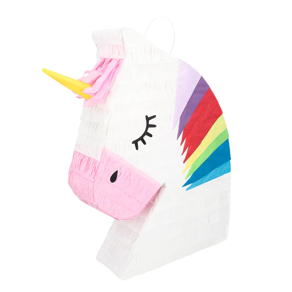 Pinata Einhorn Aurora – bunte Regenbogen-Pinata zum Befüllen für Kinderparty