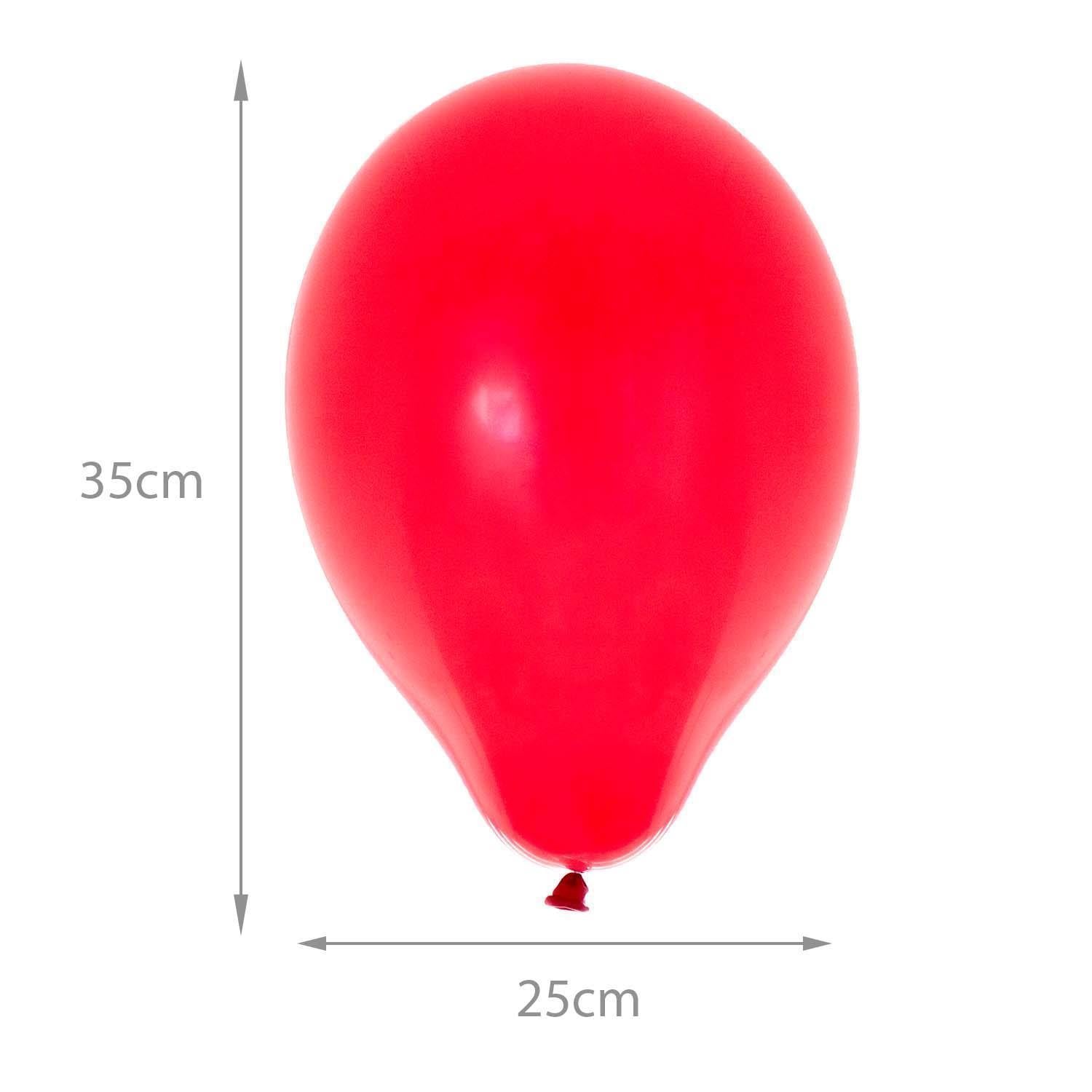 30er Set Latexballons uni bunt ø25cm 4
