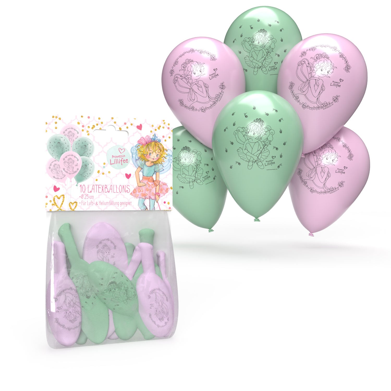 Die Prinzessin Lillifee Latexballons Set 25 cm 10 Stk. 3