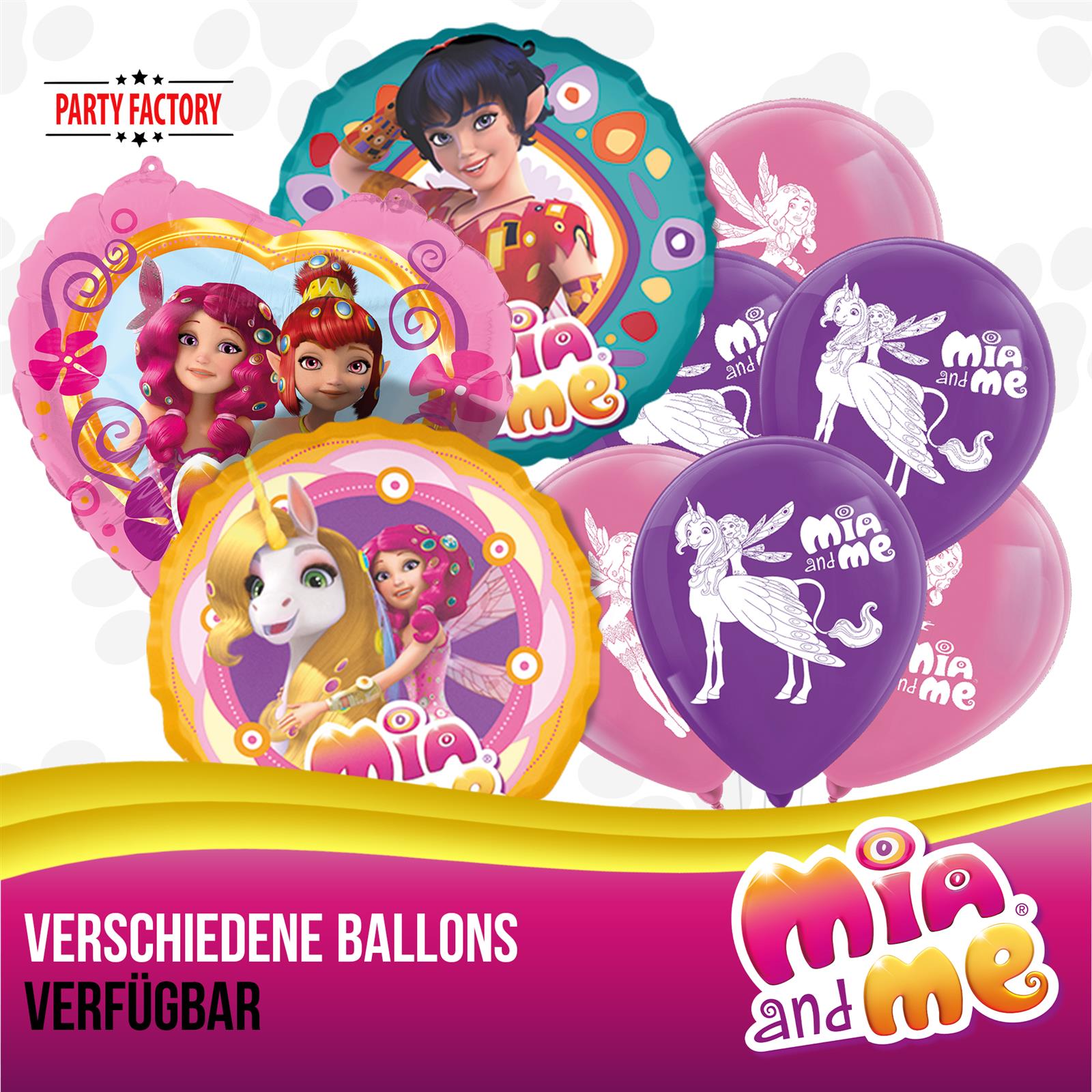 Mia and Me Latex Balloons Set 25 cm 10 pcs. 4