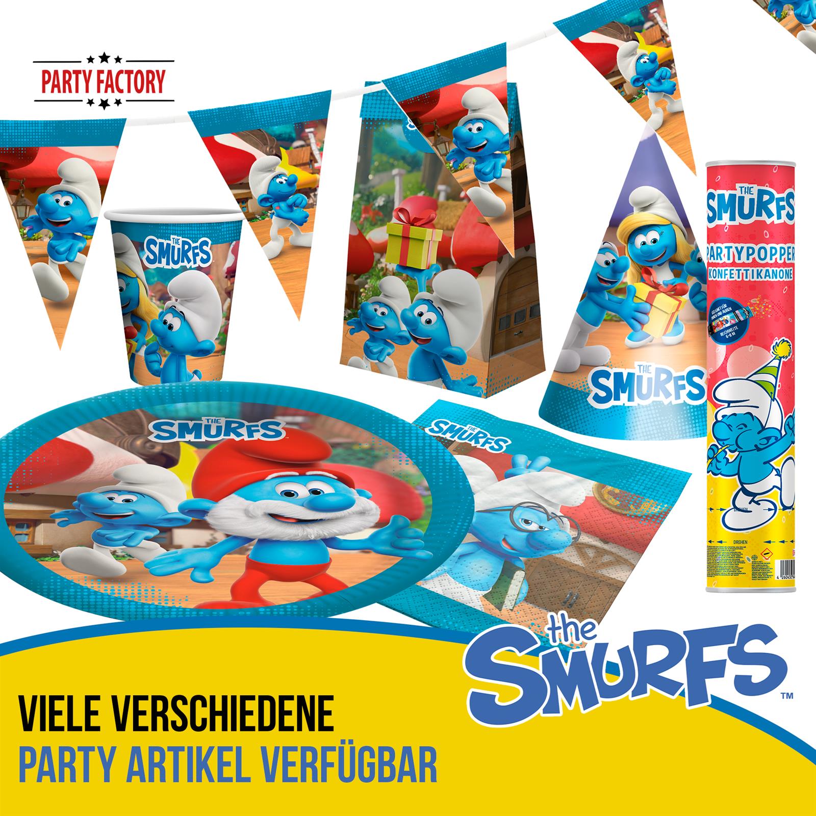 Die Schlümpfe Wimpelkette 4-5 m 11