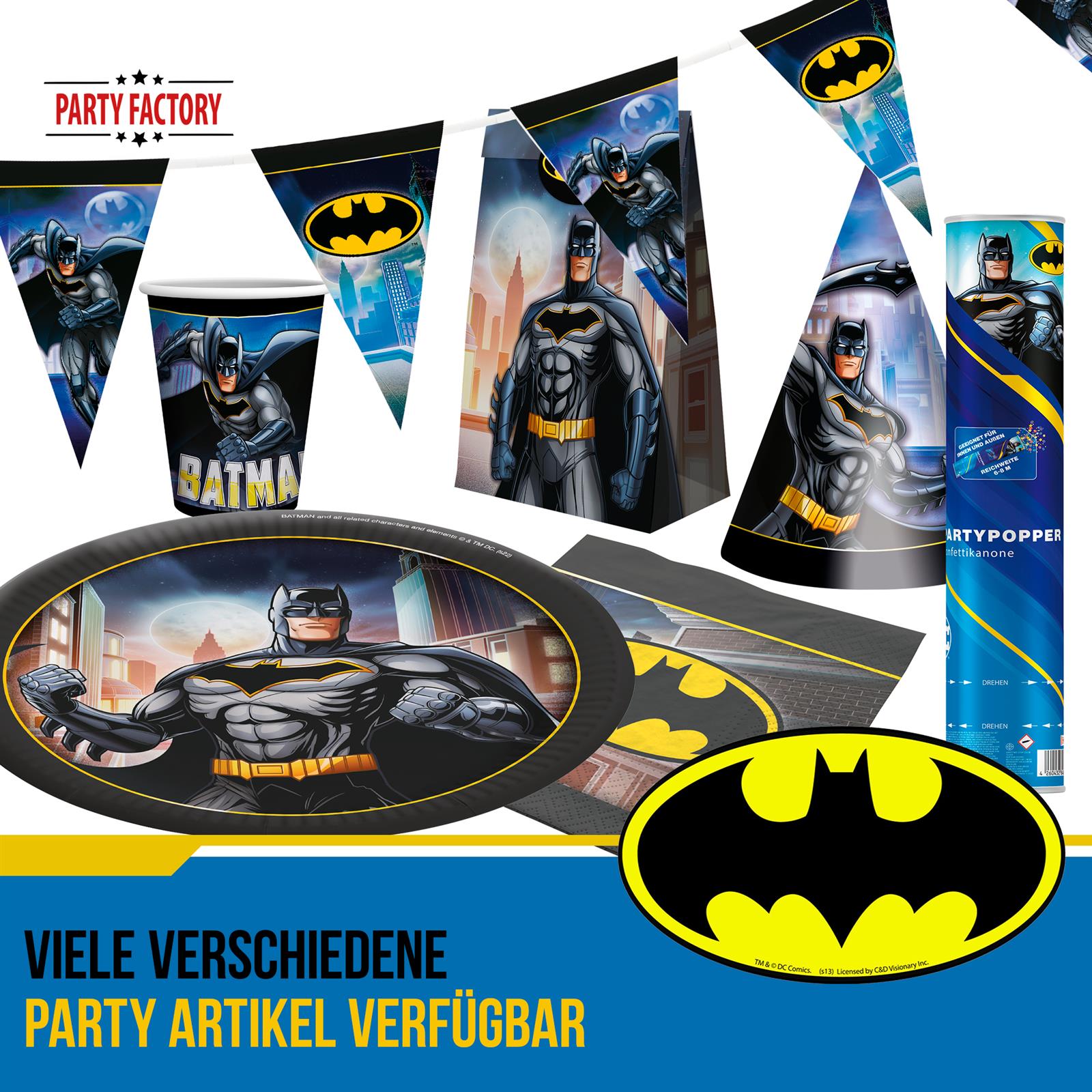 Batman Ballongirlande Set 60-teilig 9