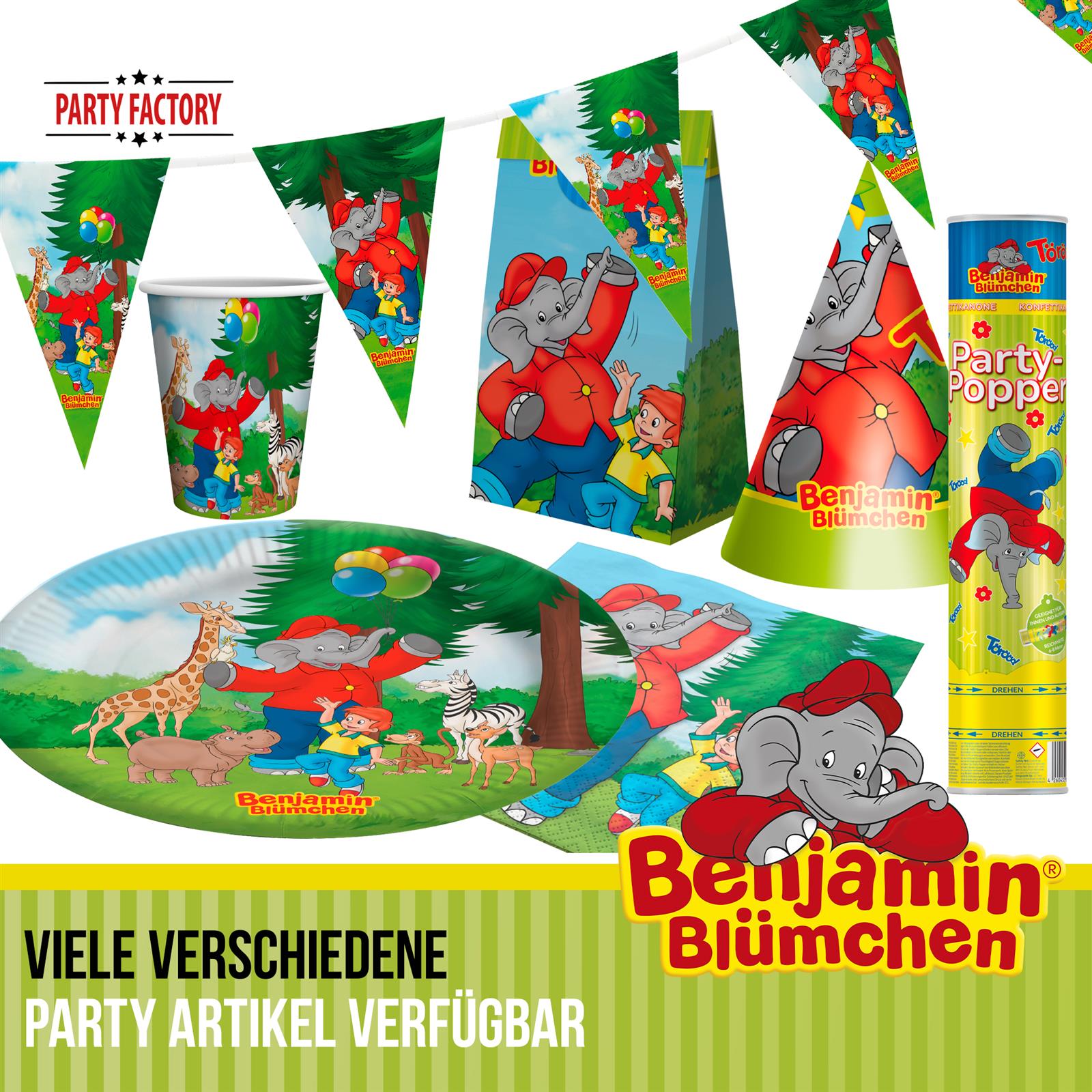Benjamin Blümchen Wimpelkette 5 m 4