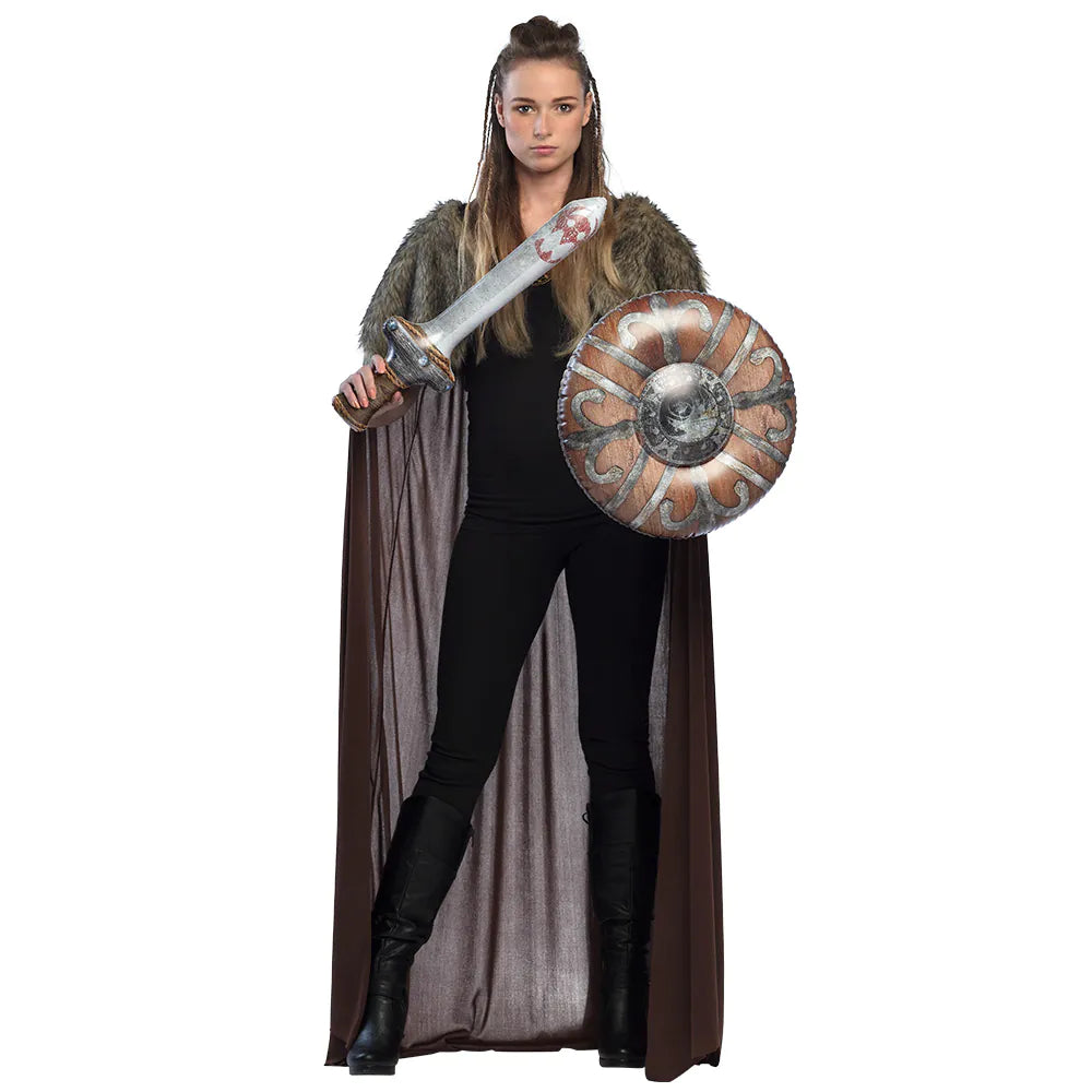 Set of inflatable sword 58 cm &amp; shield 45 cm – Knight &amp; Viking costume set 7