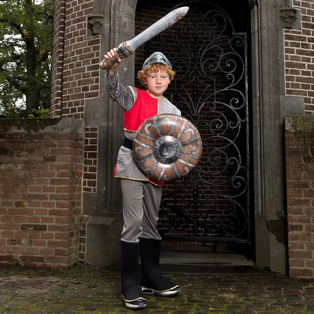 Set of inflatable sword 58 cm &amp; shield 45 cm – Knight &amp; Viking costume set 8