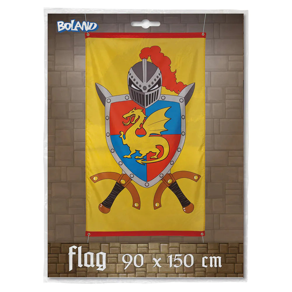Knights &amp; Dragons Flag 90x150 cm – Medieval Banner with Knights &amp; Dragons 2