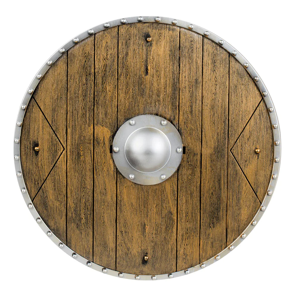 Knight's shield, round, Ø 40 cm – Medieval costume accessory for carnival &amp; party